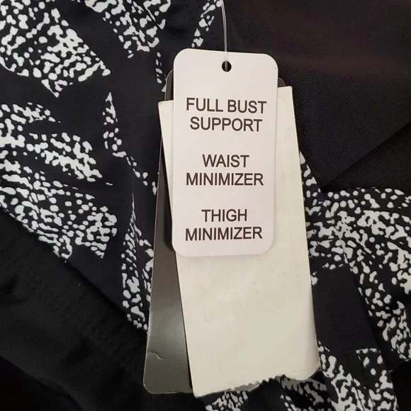 Island Escape Black and White One Piece Swimsuit - Picture 9 of 15